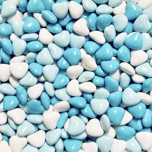 1KG Bulk Bag Blue & White Candy Hearts