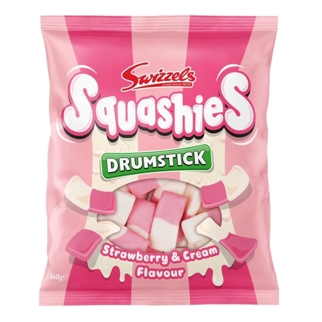 Squashies Strawberry and Cream Flavour Drumstick 140g