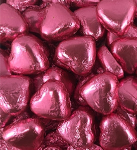 Milk Chocolate Foil Hearts 1kg Bag&nbsp;